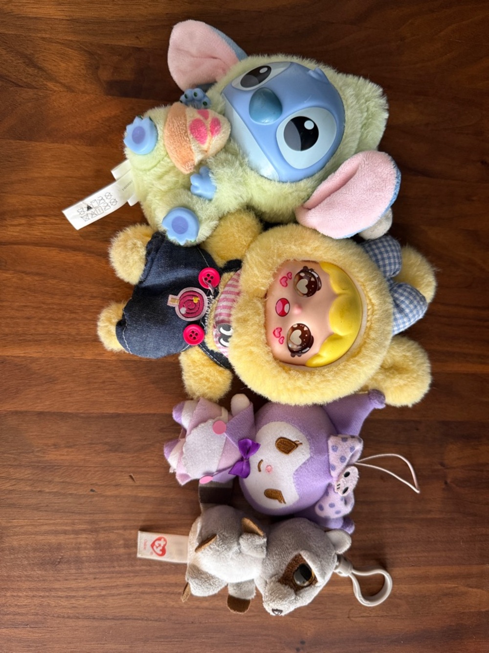 Mixture of fun, stuffed animals!